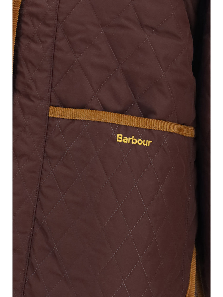 Maroon Quilted Shirt Collar Jacket 3
