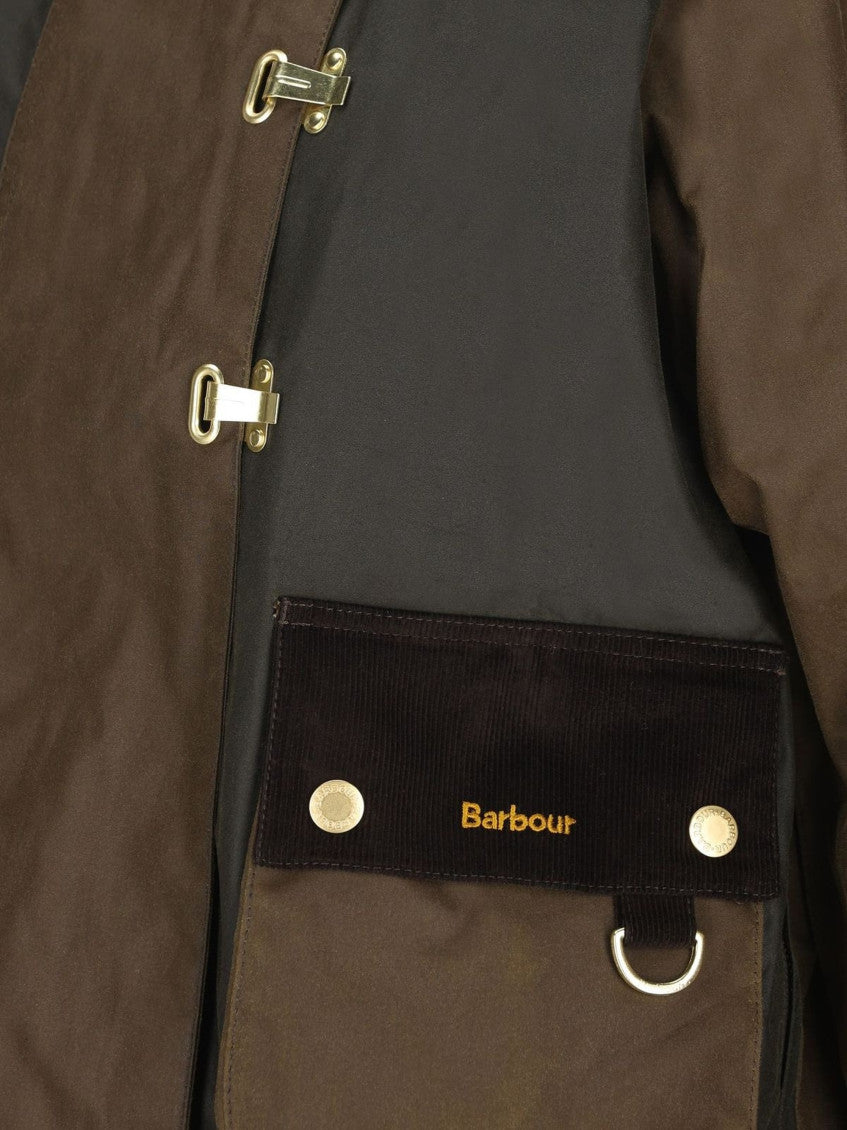 Brown Band Collar Jacket 3