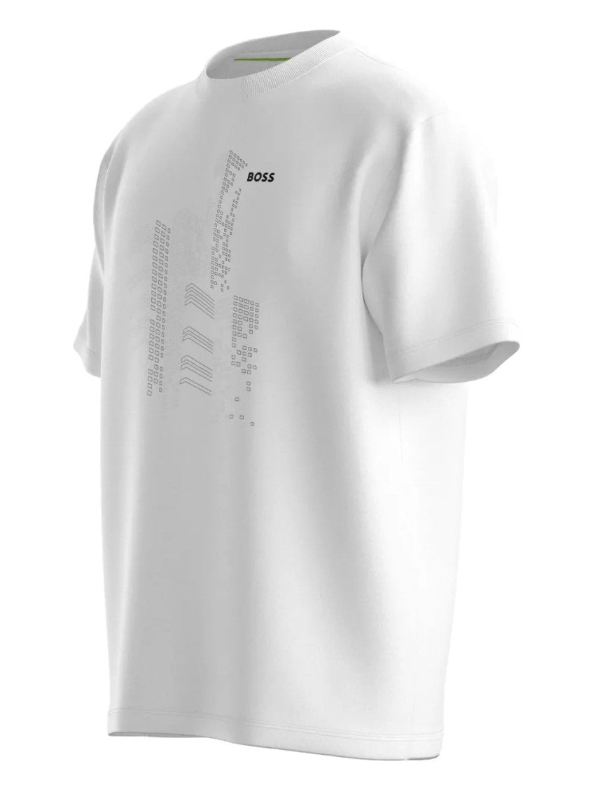 White Logo Crewneck T-Shirt 4
