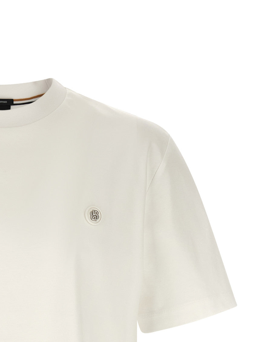 White Crewneck Logo Shirt 3