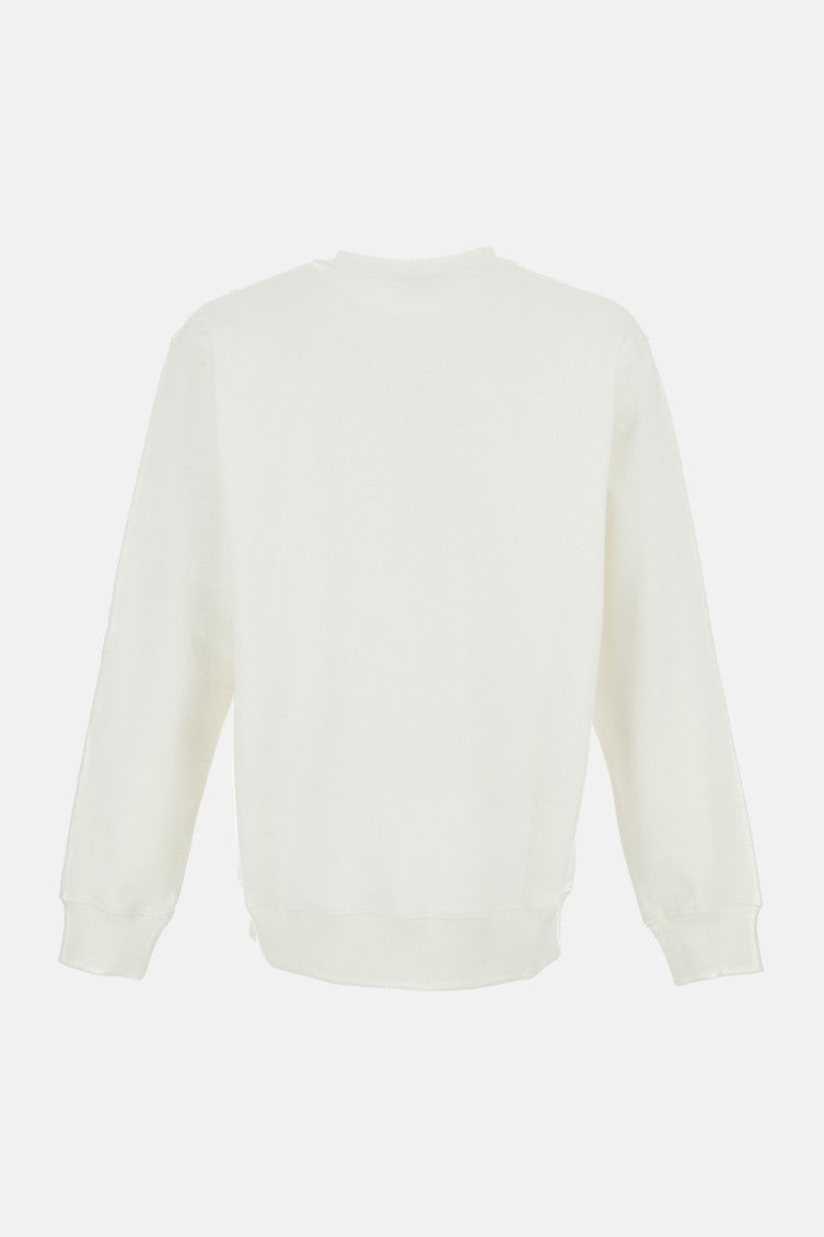 White Crewneck Graphic Sweatshirt 2