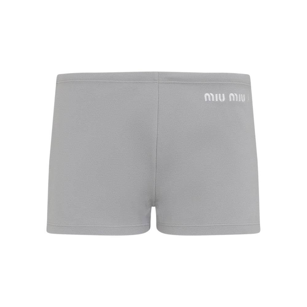 Grey Polyamide Shorts 1