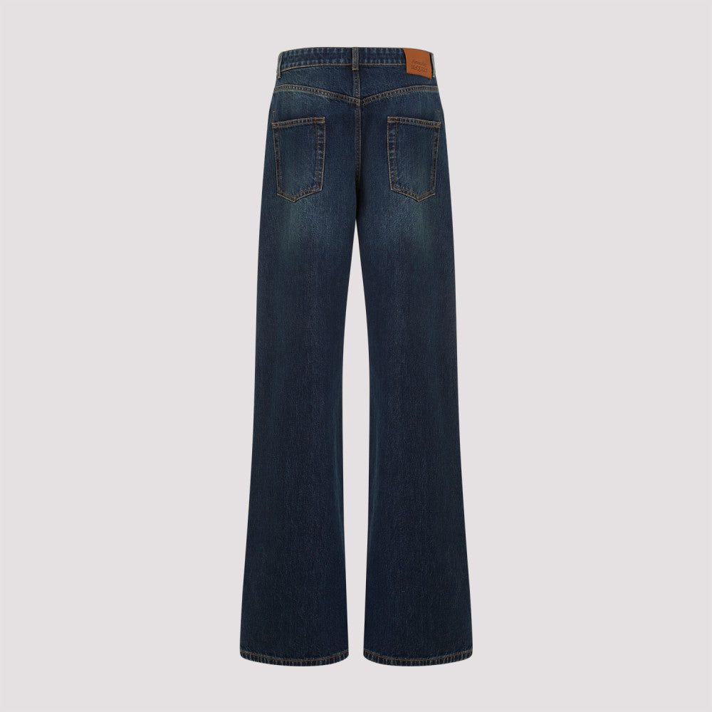 Dark Blue Cotton Jeans 4