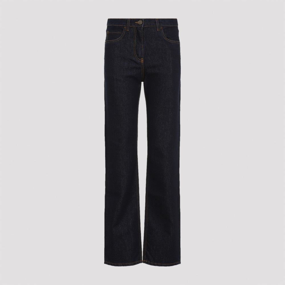 Blue Lurex Cotton Jeans 2