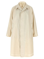 Beige Layered trench coat 1