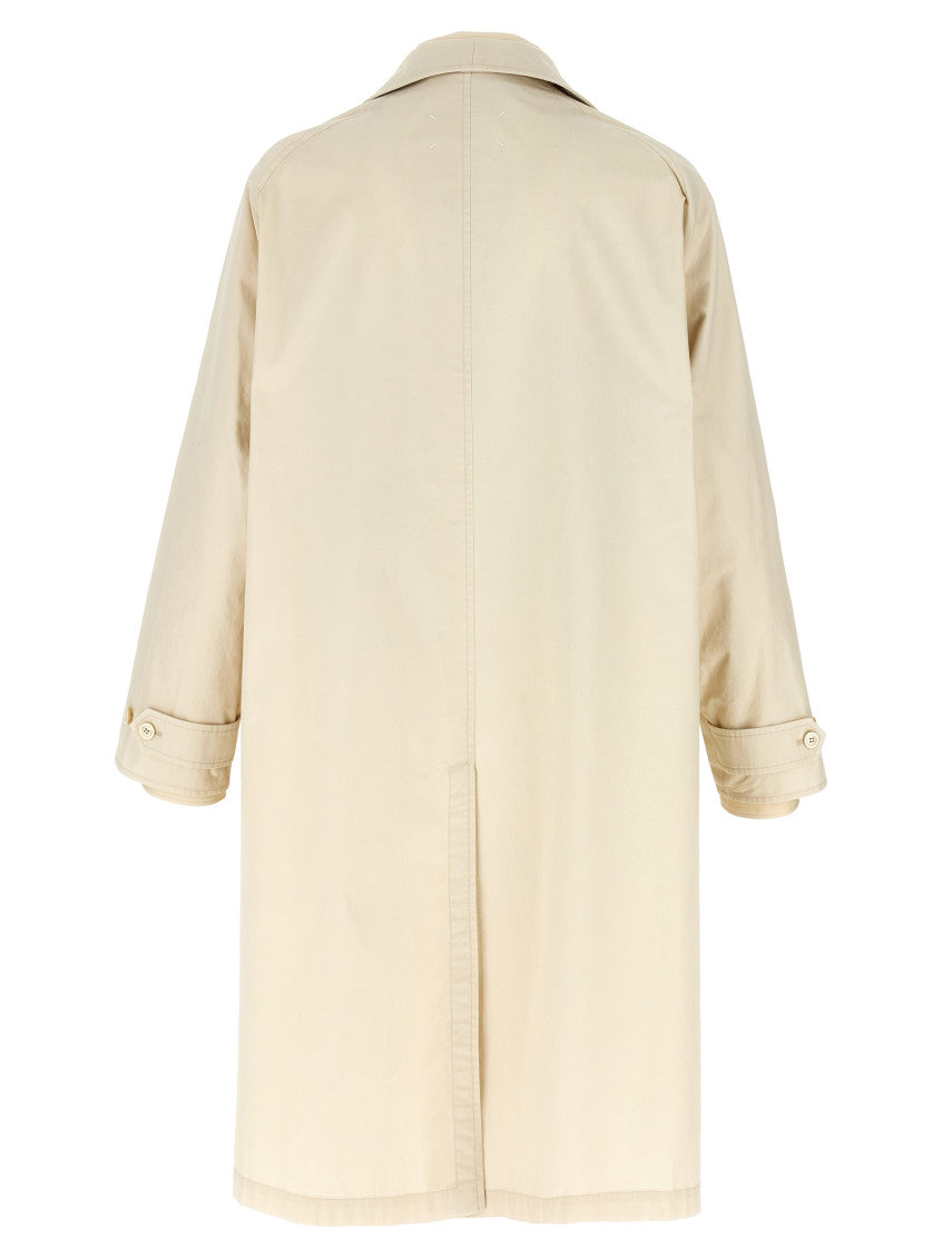 Beige Layered trench coat 2