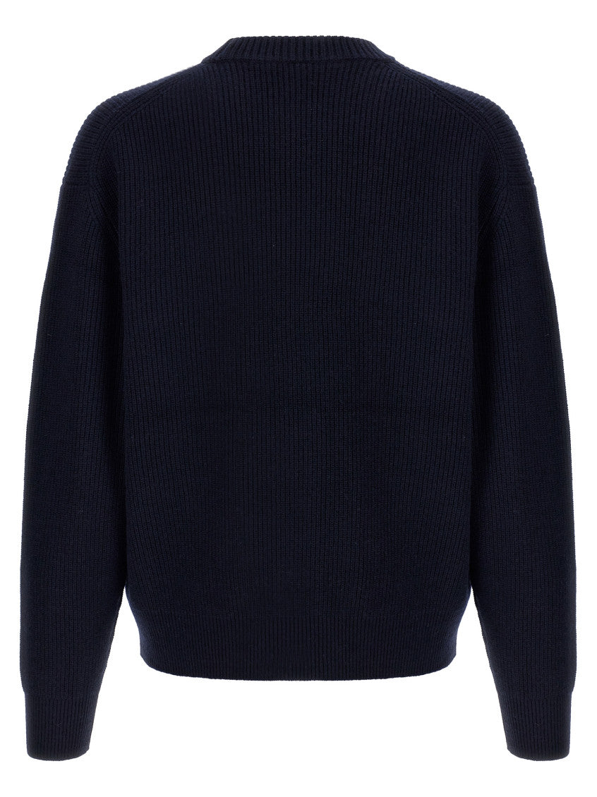 Navy Blue Bold Fox Head Patch Jumper 2