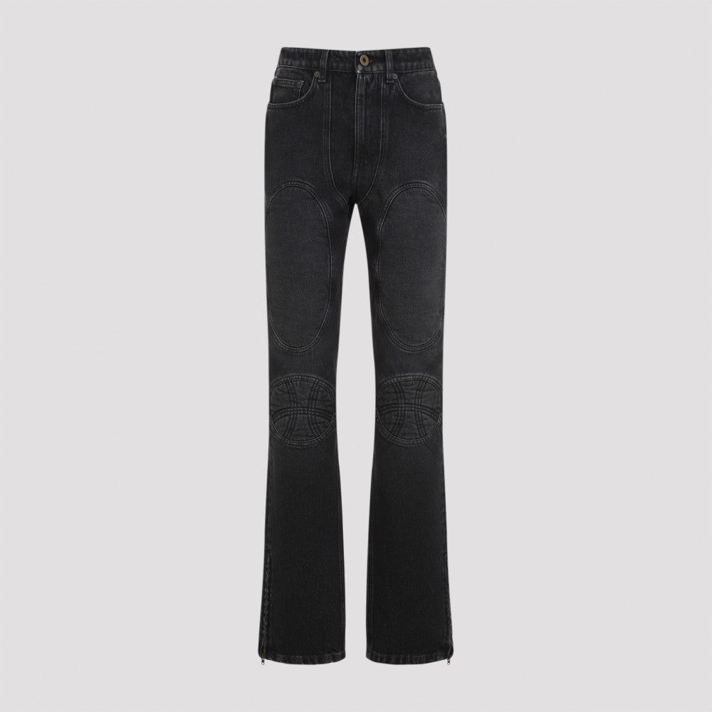 Black Vintage Cotton Denim Jeans 3