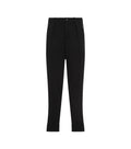Black Pintuck Wool Jogger Pants 1