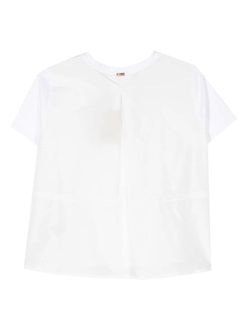 White Crew Neck T-Shirt 2