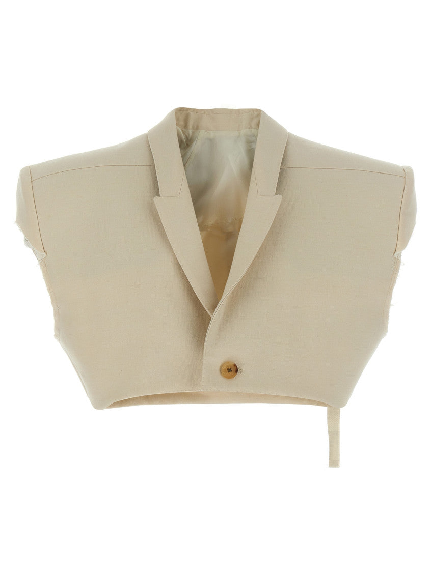 Beige 'Micro tatlin' vest 1
