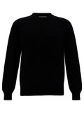 Black Crewneck Ribbed Sweater 1