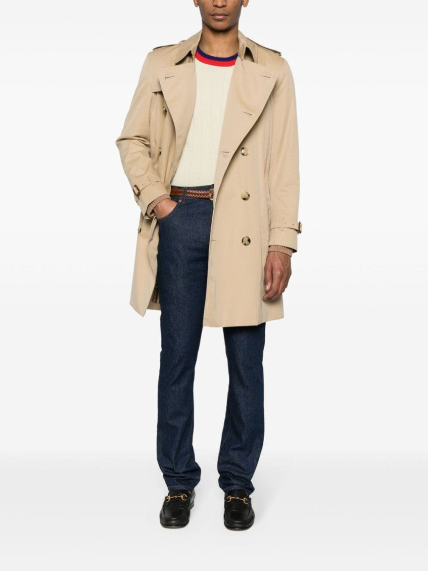 Beige Double-breasted Coat 2