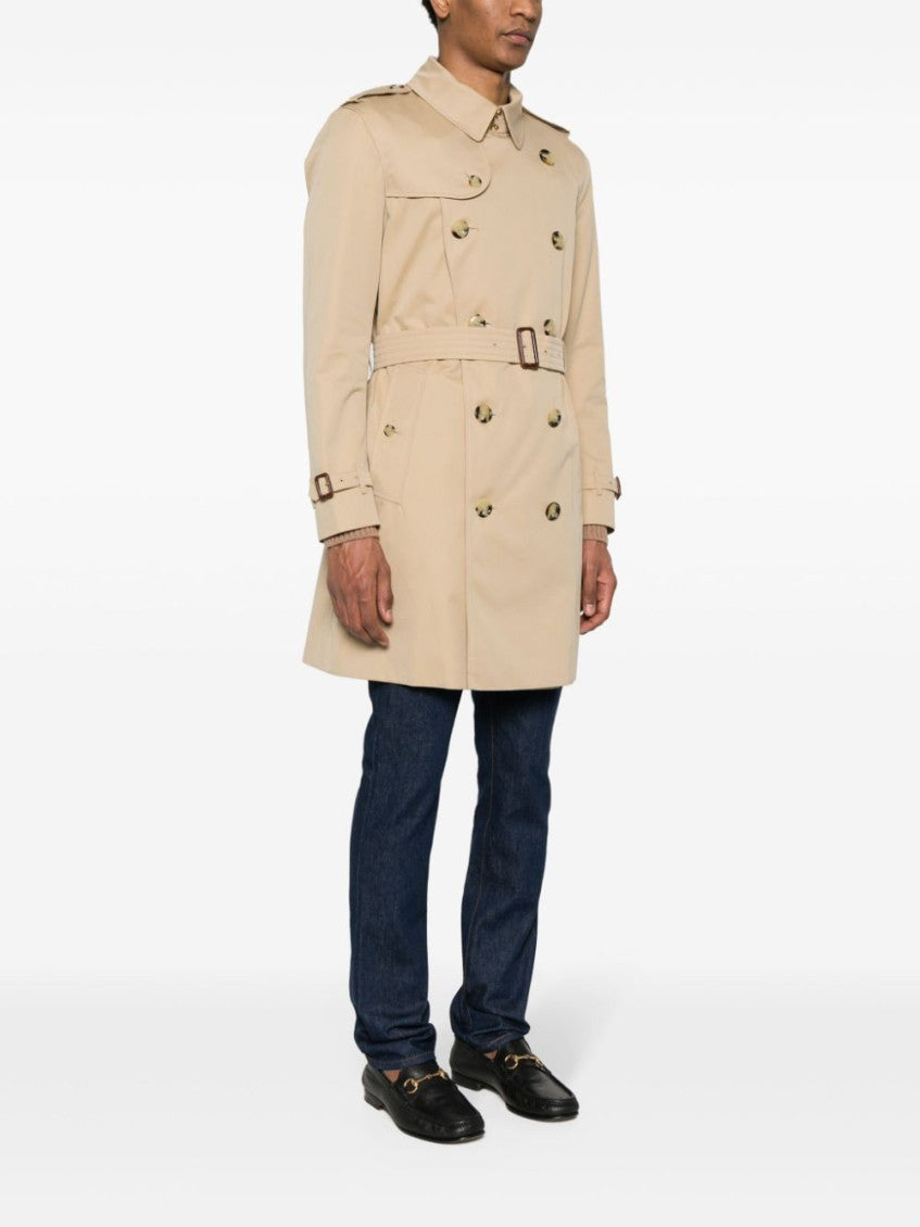 Beige Double-breasted Coat 4