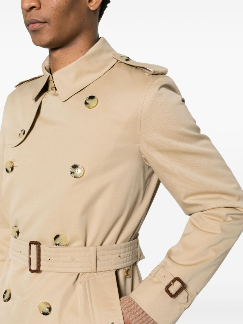 Beige Double-breasted Coat 5