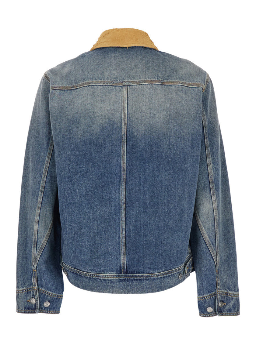 Blue Classic Collar Jacket 2