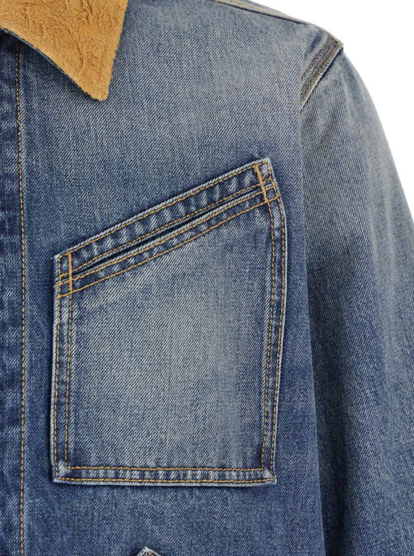 Blue Classic Collar Jacket 3