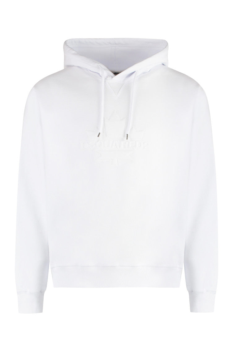 White Cotton hoodie 1