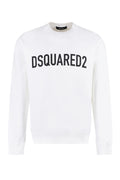White Cotton crew-neck sweatshirt 1