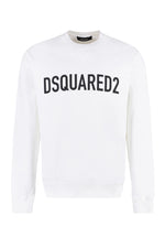 White Cotton crew-neck sweatshirt 1