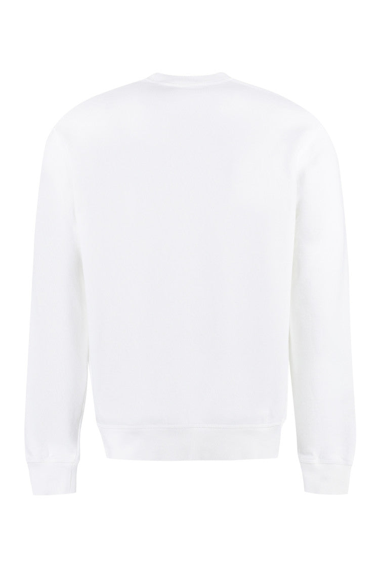 White Cotton crew-neck sweatshirt 2