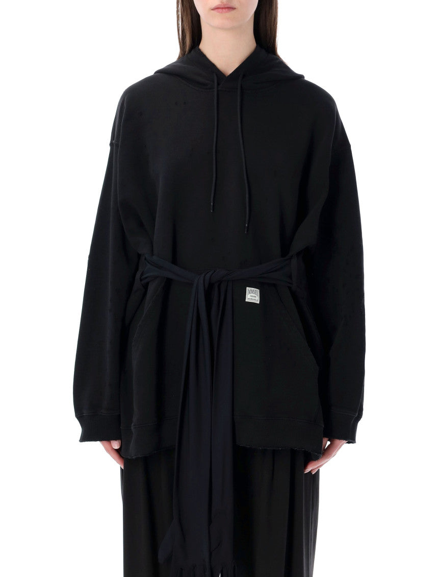 Black Hooded Mini Dress 1