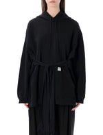 Black Hooded Mini Dress 1
