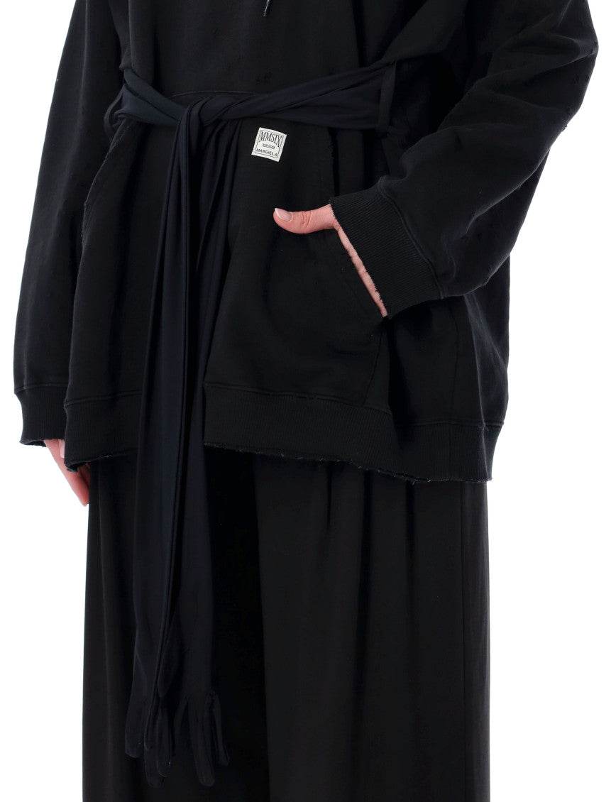 Black Hooded Mini Dress 3