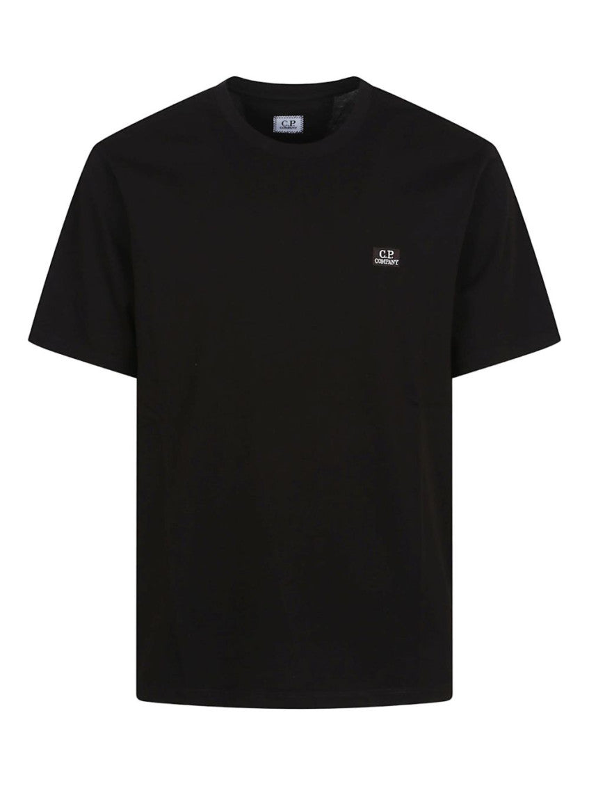 Black Cotton Straight Fit T-Shirt 1
