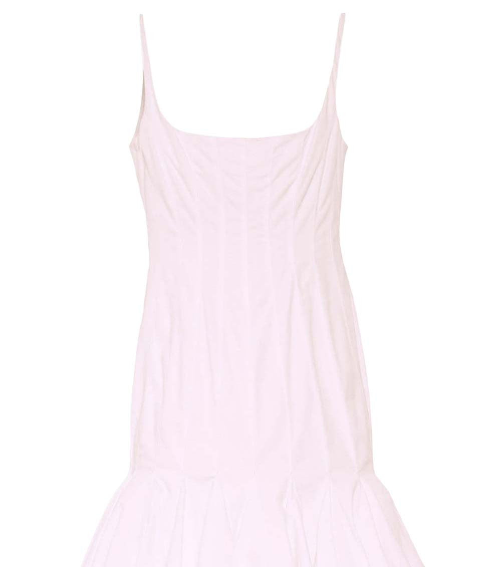 Pink Square Neck Midi Dress 3