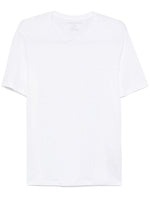 White Cotton Slim Fit T-Shirt 1