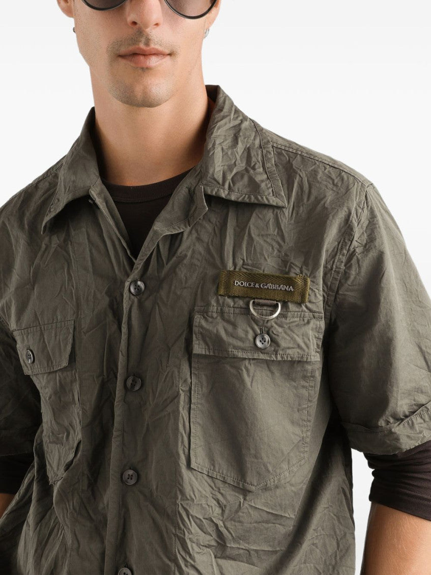 Grey Cotton Printed Shirt 3
