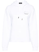 White Mesh Heart Sweatshirt 1