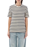 White striped cotton T-shirt 1