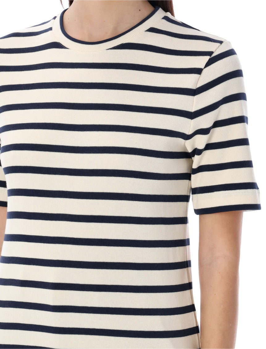 White striped cotton T-shirt 3