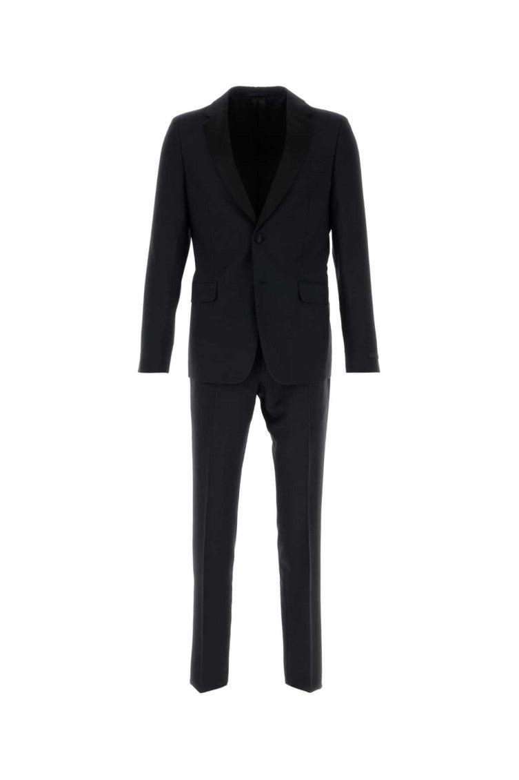 Midnight blue wool blend tuxedo 1