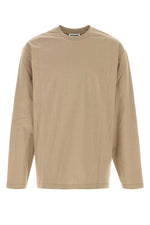 Light Beige Solid T-Shirt 1
