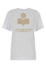 White Logo Round Neck T-Shirt 1