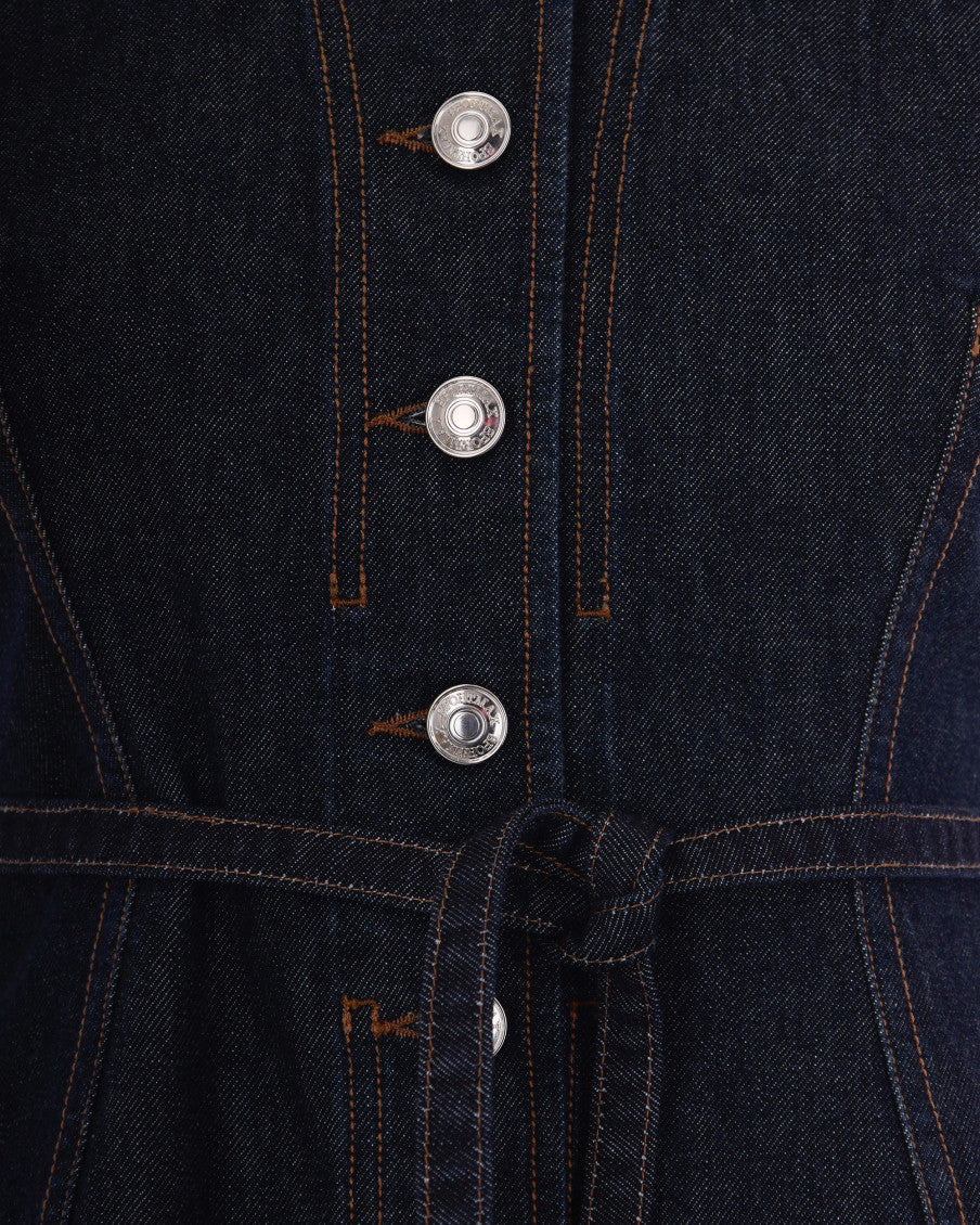 Blue Solid Round Neck Top 3