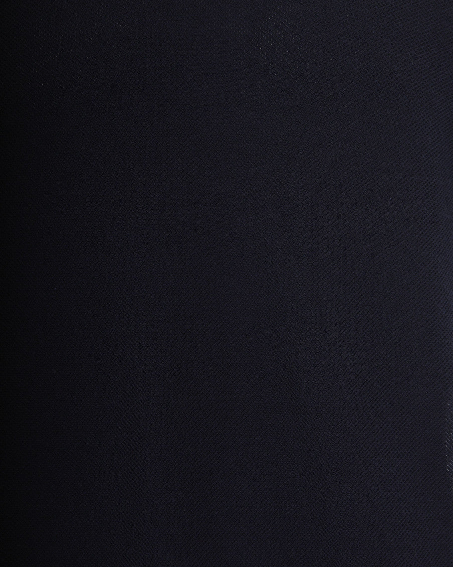 Blue Solid Shirt Collar Polo 3