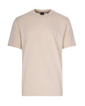 Beige Logo Crew Neck T-Shirt 1