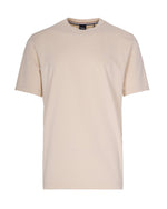 Beige Logo Crew Neck T-Shirt 1