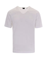 White Solid Crew Neck T-Shirt 1