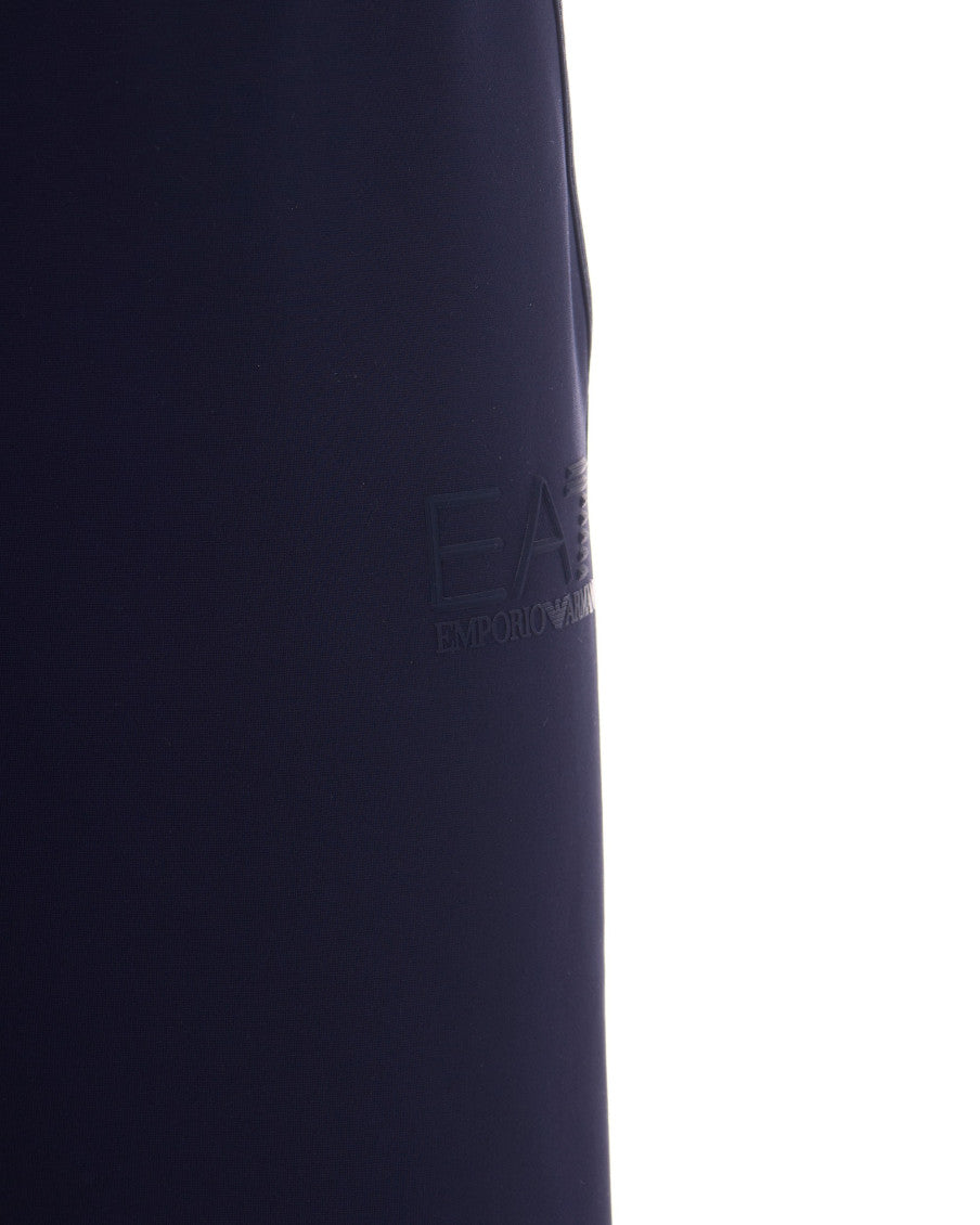 Blue Regular Elasticated Pant 3