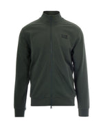 Green Solid Mock Collar Sweatshirt 1