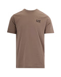 Beige Logo Crew Neck T-Shirt 1