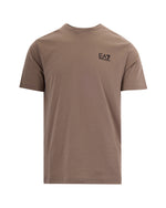 Beige Logo Crew Neck T-Shirt 1