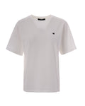 White Crew Neck Logo T-Shirt 1