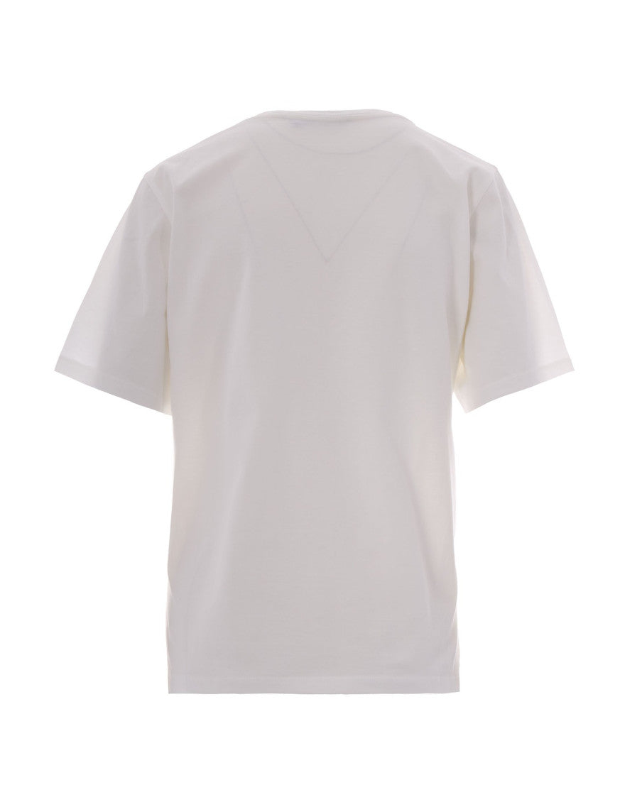 White Crew Neck Logo T-Shirt 2