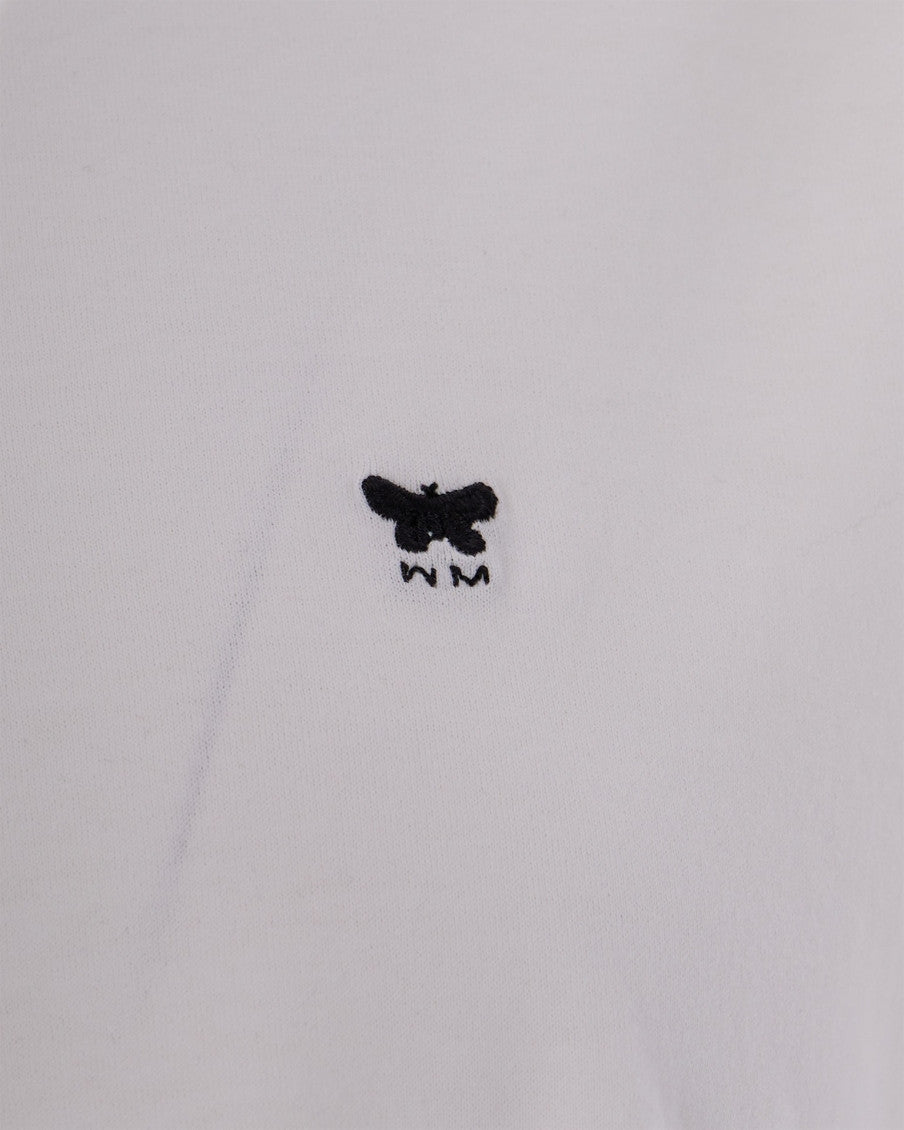 White Crew Neck Logo T-Shirt 3